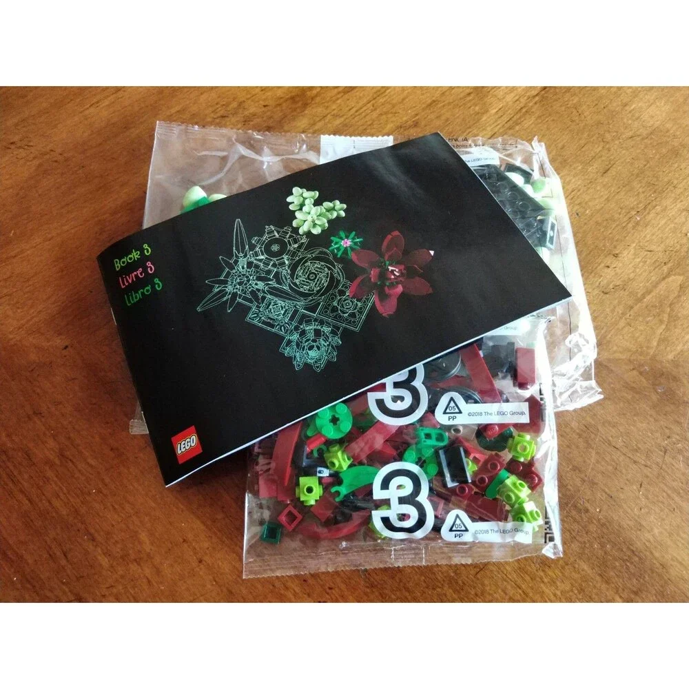 LEGO Icons 10309 Succulents - **Bag 3 Only** Red Echeveria, Ball Cactus, Burro's